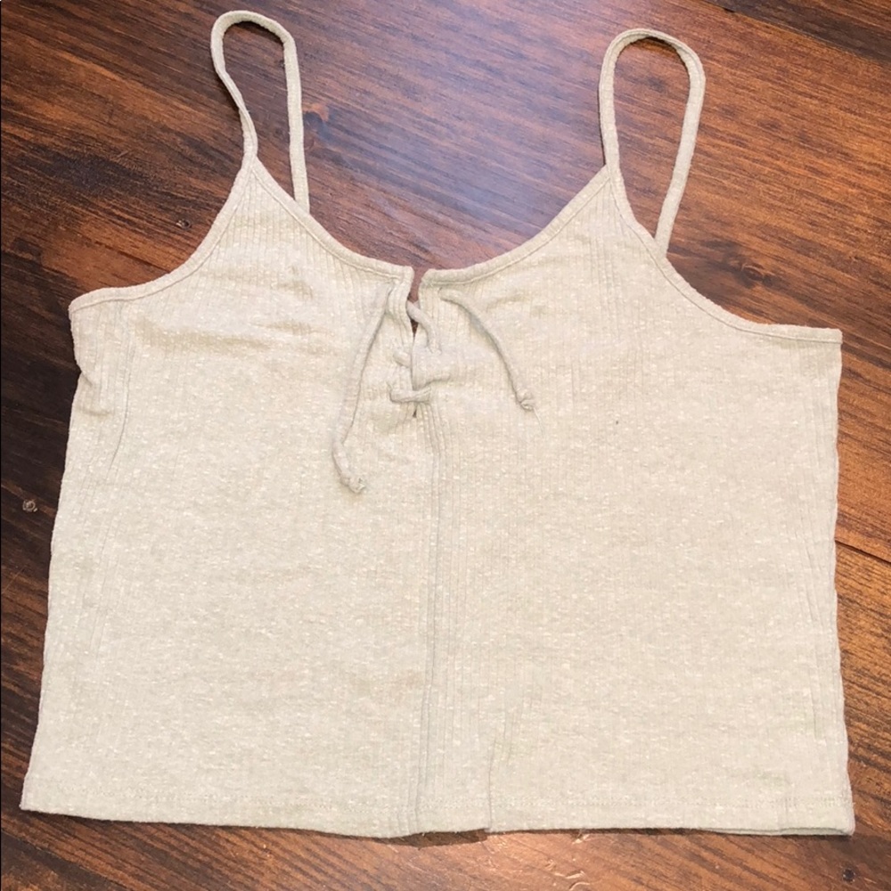 New light green crop top